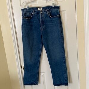 AGOLDE Lana Cropped-Leg Jeans - Size 32